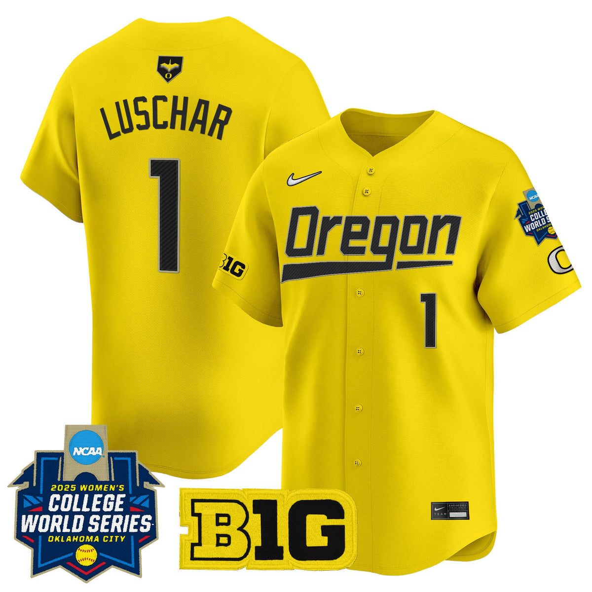 Men's size - Oregon Ducks Softball 2025 World Series (WCWS) Vapor Premier Limited Jersey - All Stitched - image 11