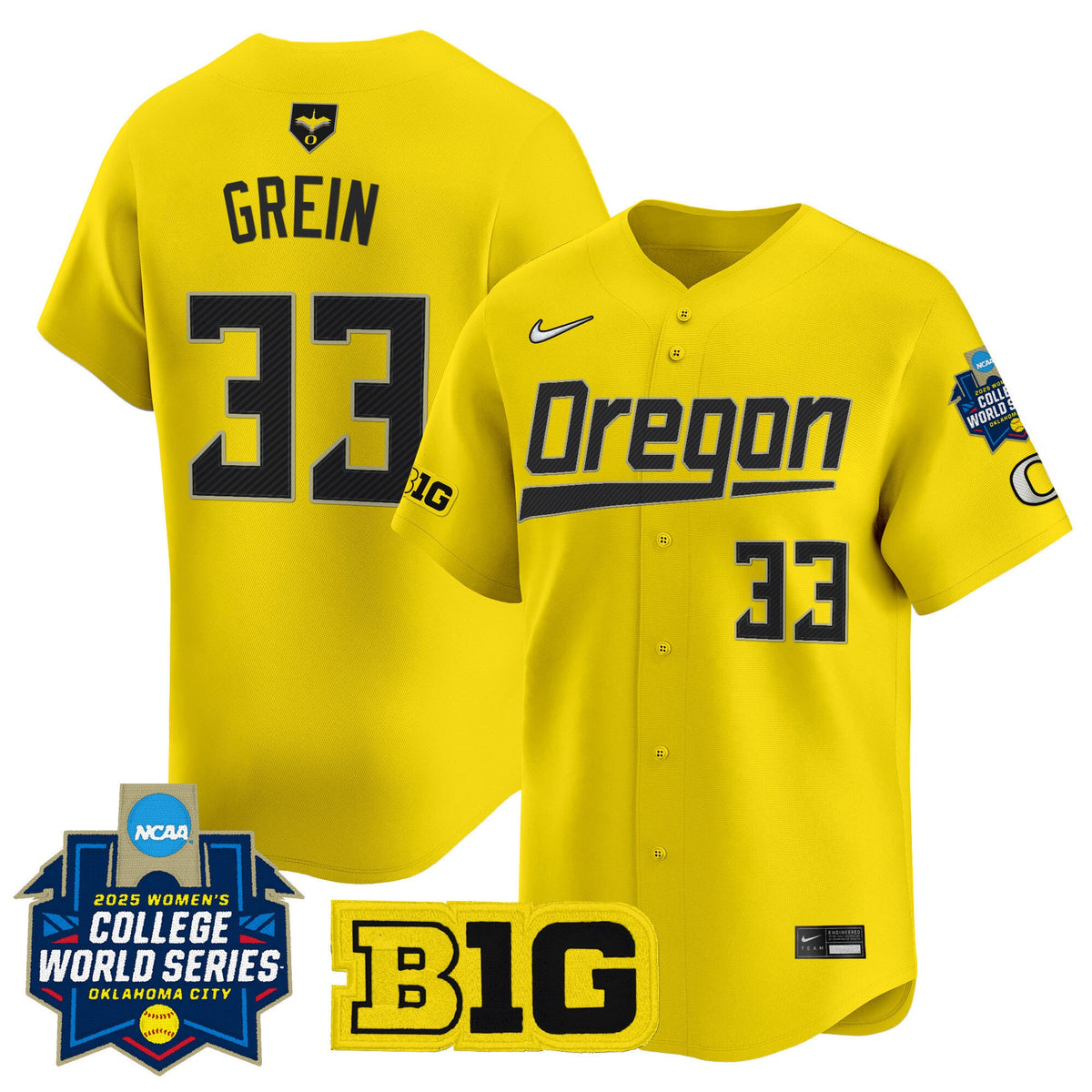 Men's size - Oregon Ducks Softball 2025 World Series (WCWS) Vapor Premier Limited Jersey - All Stitched - image 14