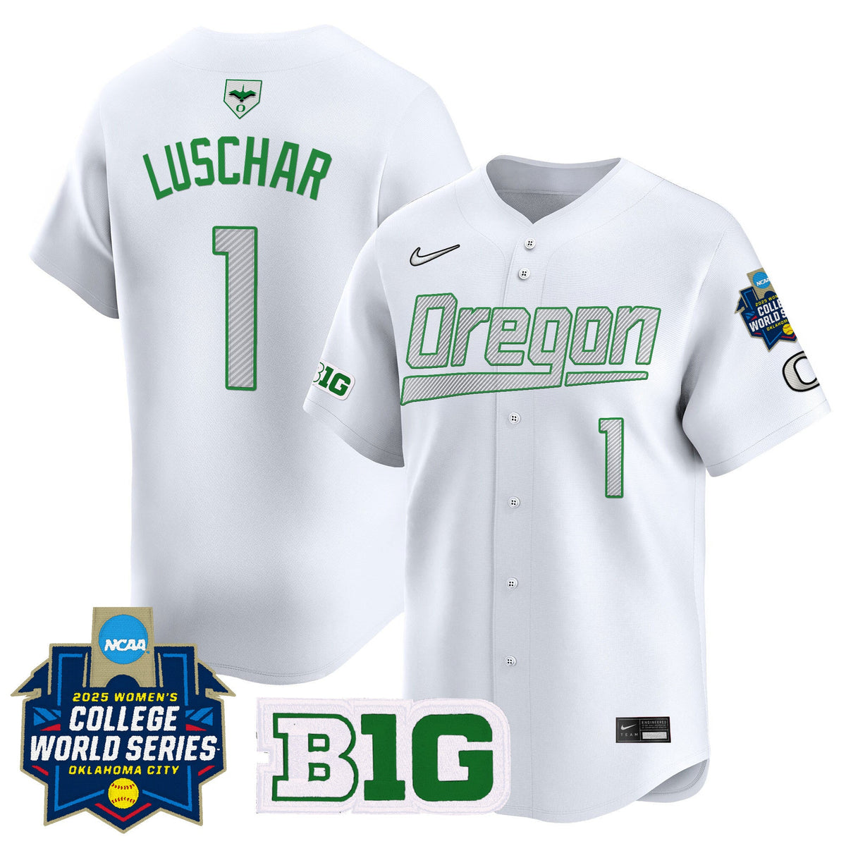 Men's size - Oregon Ducks Softball 2025 World Series (WCWS) Vapor Premier Limited Jersey - All Stitched - image 21