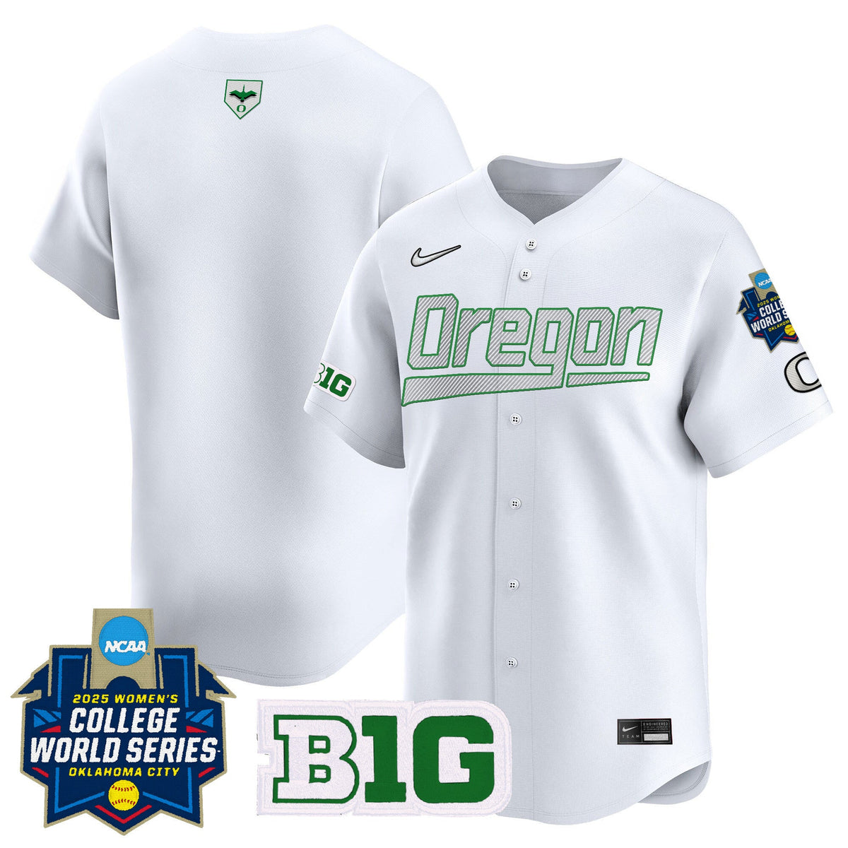 Men's size - Oregon Ducks Softball 2025 World Series (WCWS) Vapor Premier Limited Jersey - All Stitched - image 30
