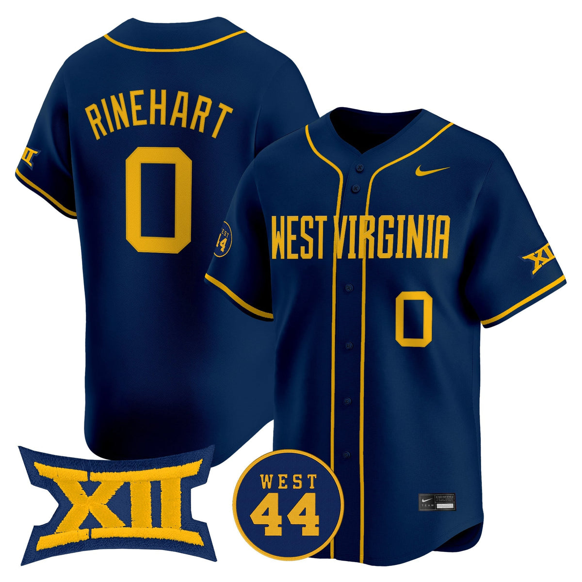 Men's West Virginia Mountaineers 2025 Vapor Premier Limited Jersey - All Stitched - image 3
