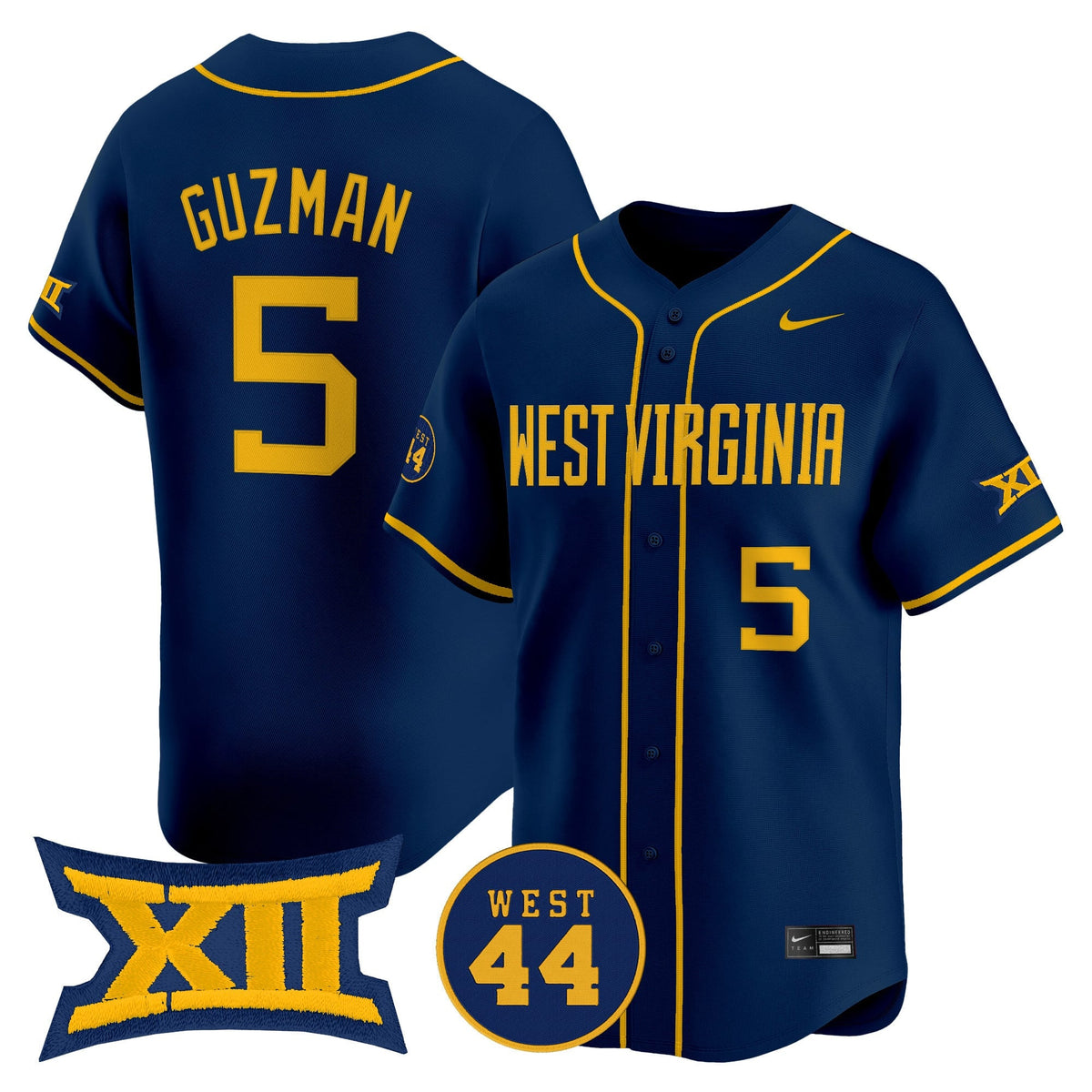 Men's West Virginia Mountaineers 2025 Vapor Premier Limited Jersey - All Stitched - image 5
