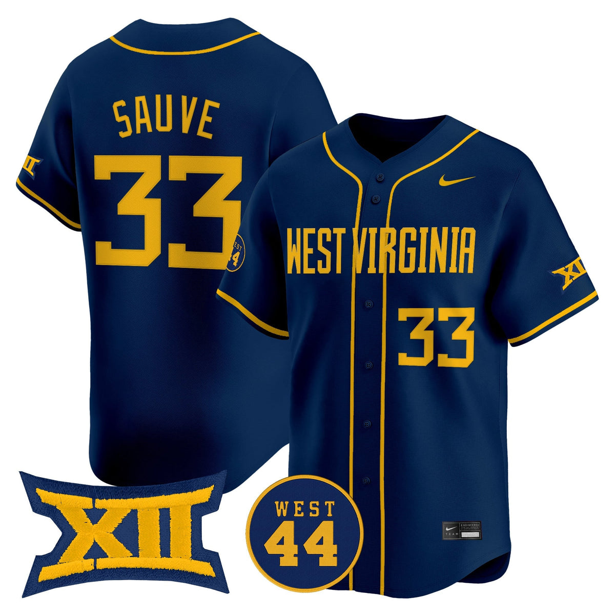 Men's West Virginia Mountaineers 2025 Vapor Premier Limited Jersey - All Stitched - image 7