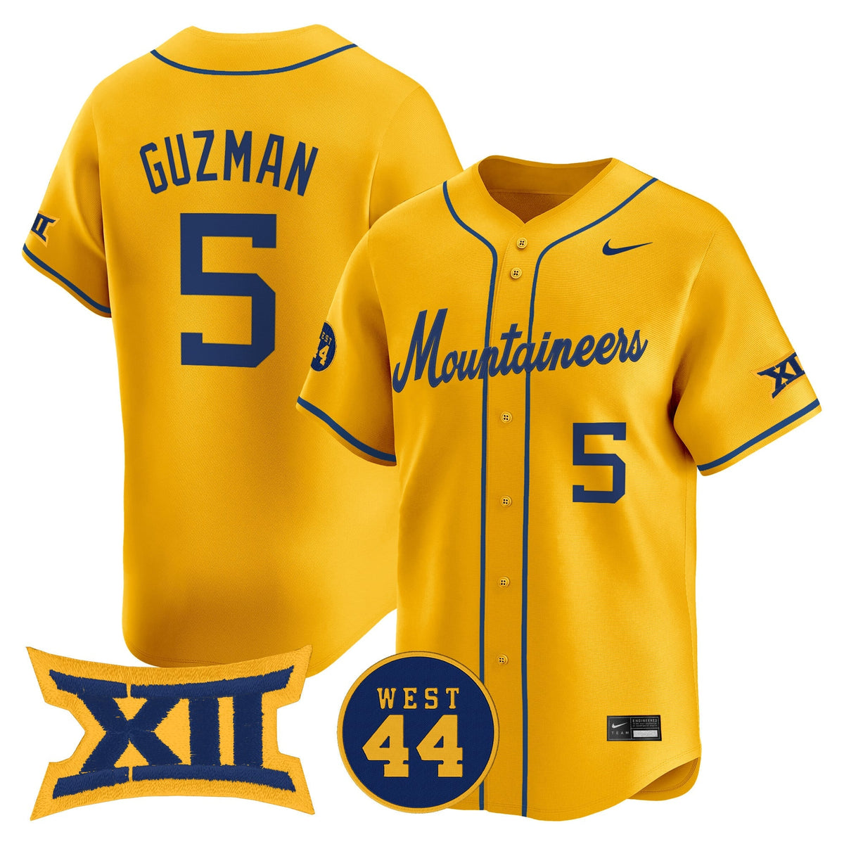 Men's West Virginia Mountaineers 2025 Vapor Premier Limited Jersey - All Stitched - image 13