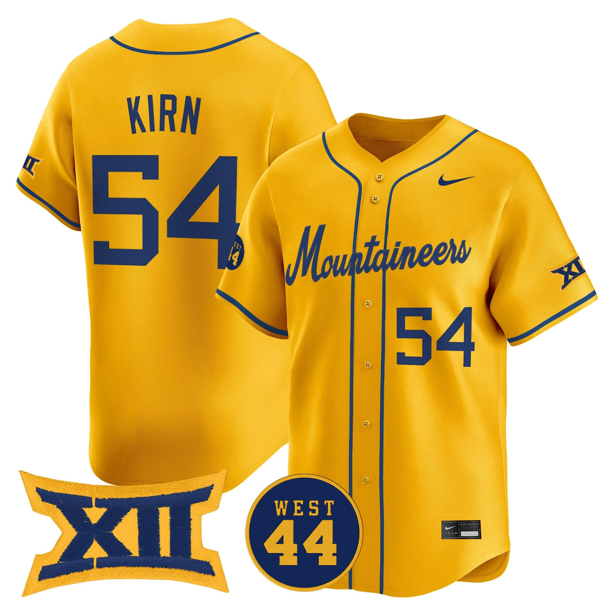 Men's West Virginia Mountaineers 2025 Vapor Premier Limited Jersey - All Stitched - image 14