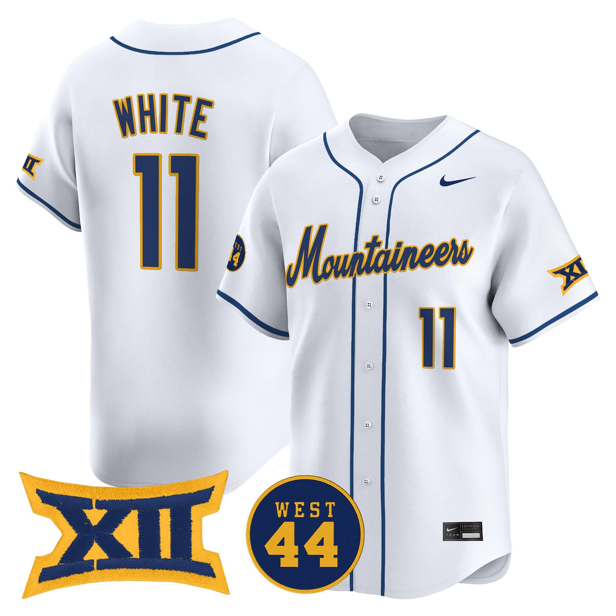 Men's West Virginia Mountaineers 2025 Vapor Premier Limited Jersey - All Stitched - image 17