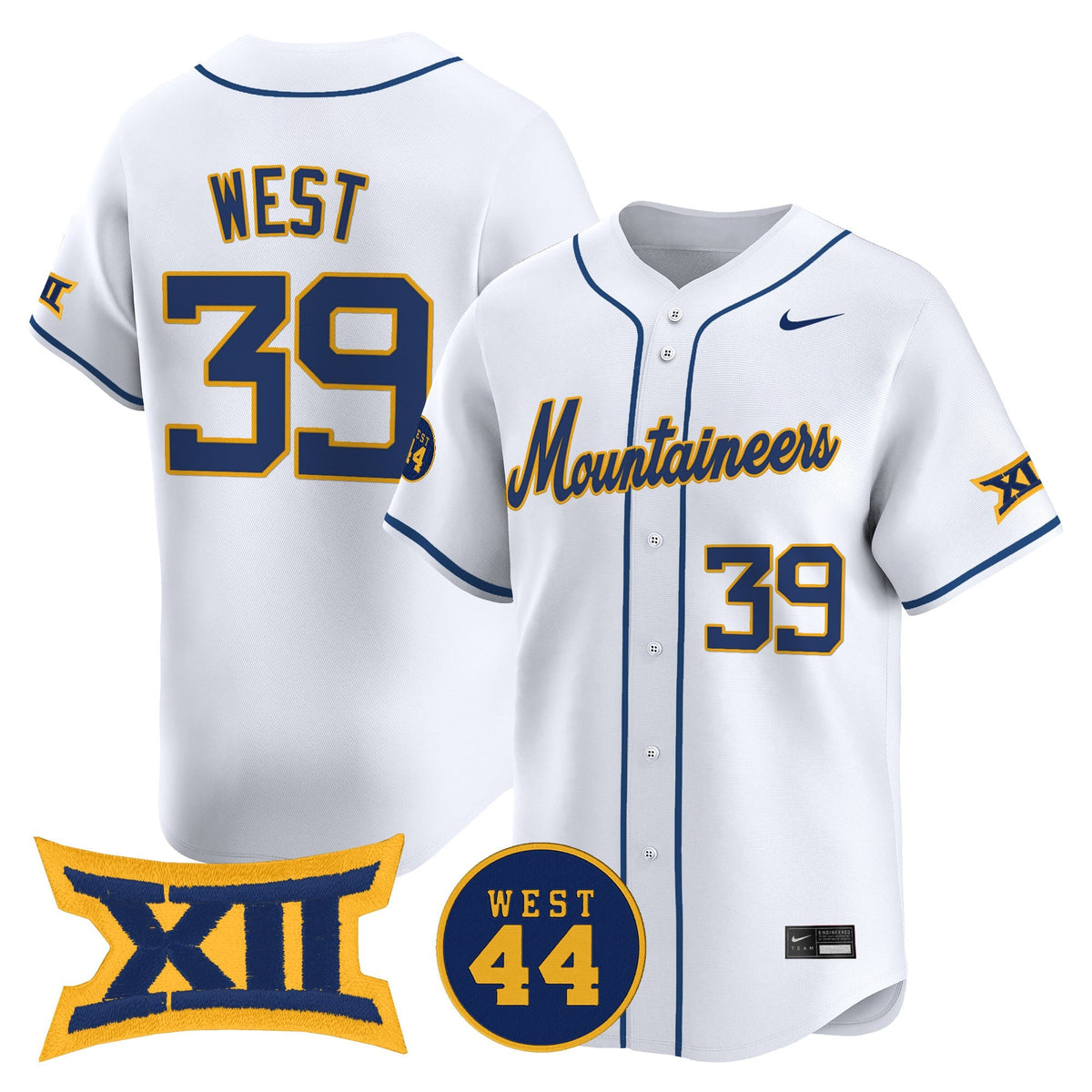 Men's West Virginia Mountaineers 2025 Vapor Premier Limited Jersey - All Stitched - image 18