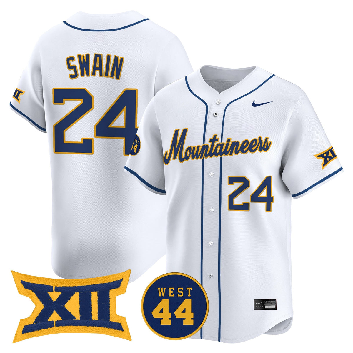 Men's West Virginia Mountaineers 2025 Vapor Premier Limited Jersey - All Stitched - image 20