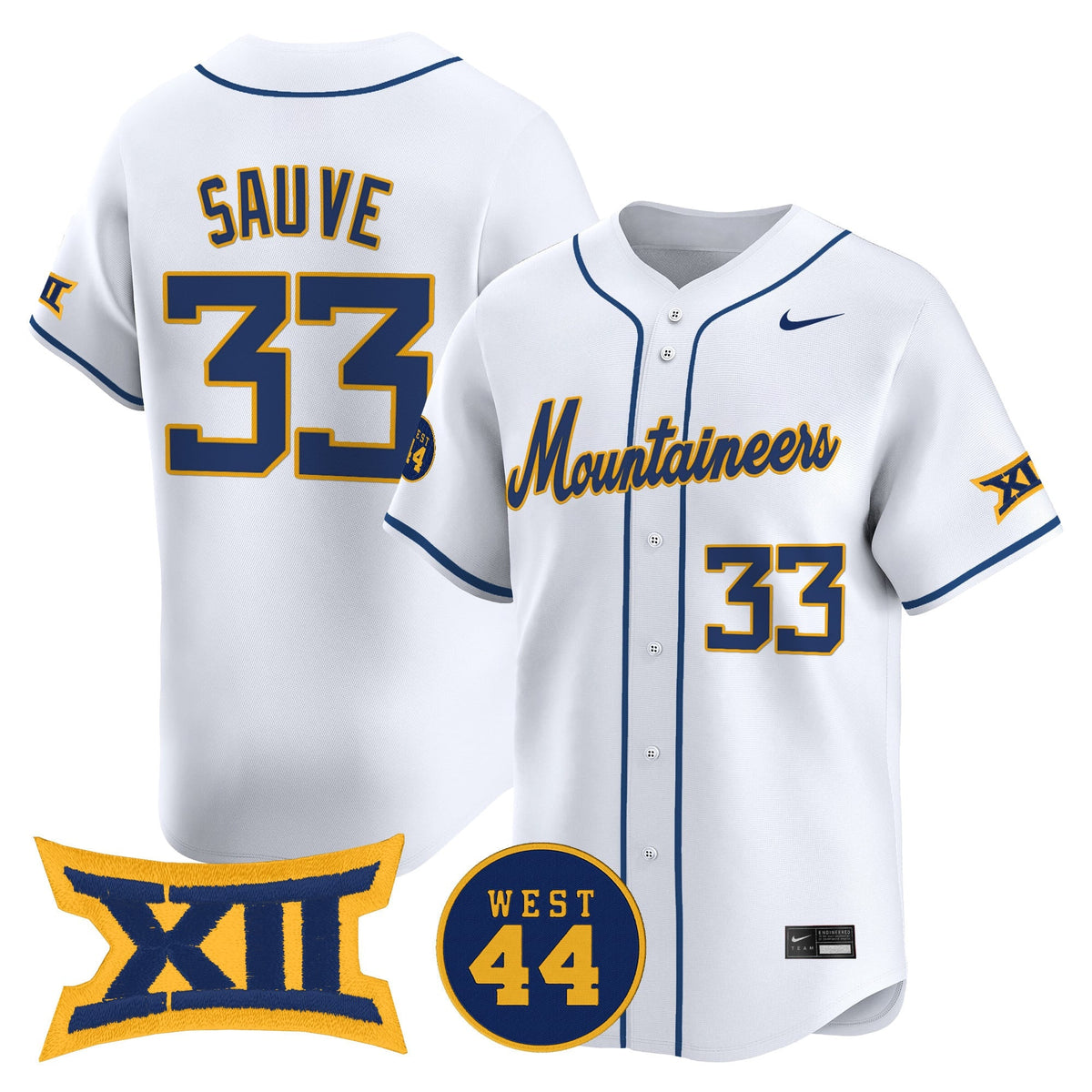 Men's West Virginia Mountaineers 2025 Vapor Premier Limited Jersey - All Stitched - image 23