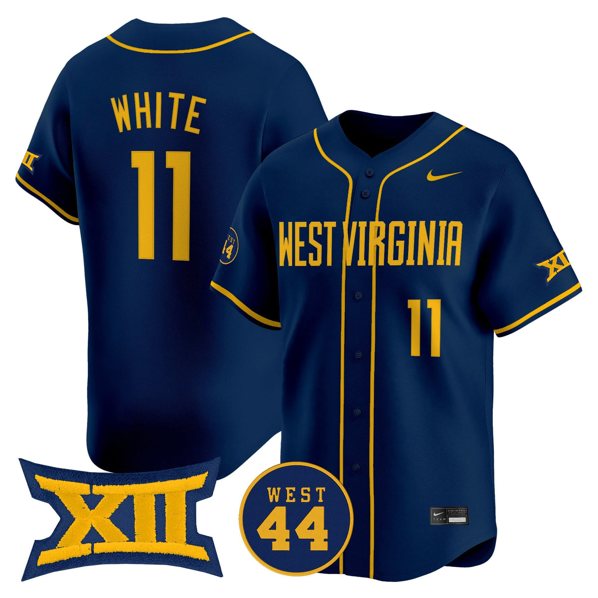 Men's West Virginia Mountaineers 2025 Vapor Premier Limited Jersey - All Stitched - image 1