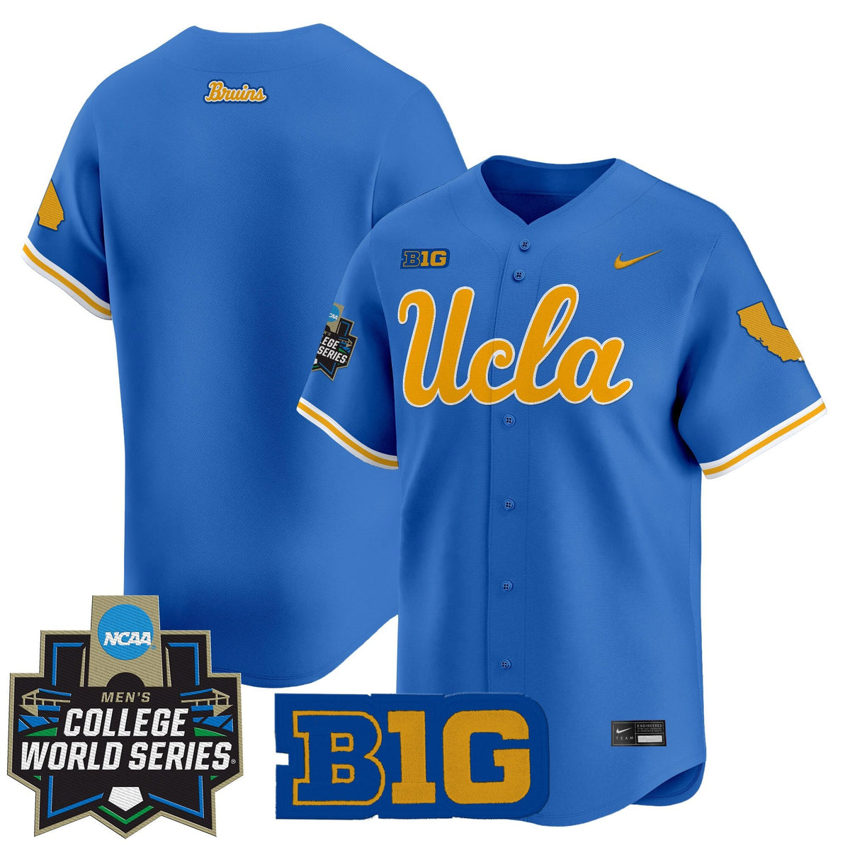 Men's UCLA Bruins 2025 World Series Vapor Premier Limited Jersey - All Stitched - image 10
