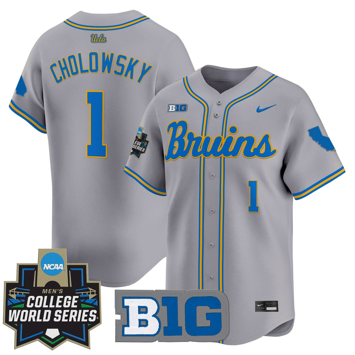 Youth's UCLA Bruins 2025 World Series Vapor Premier Limited Jersey - All Stitched - image 31