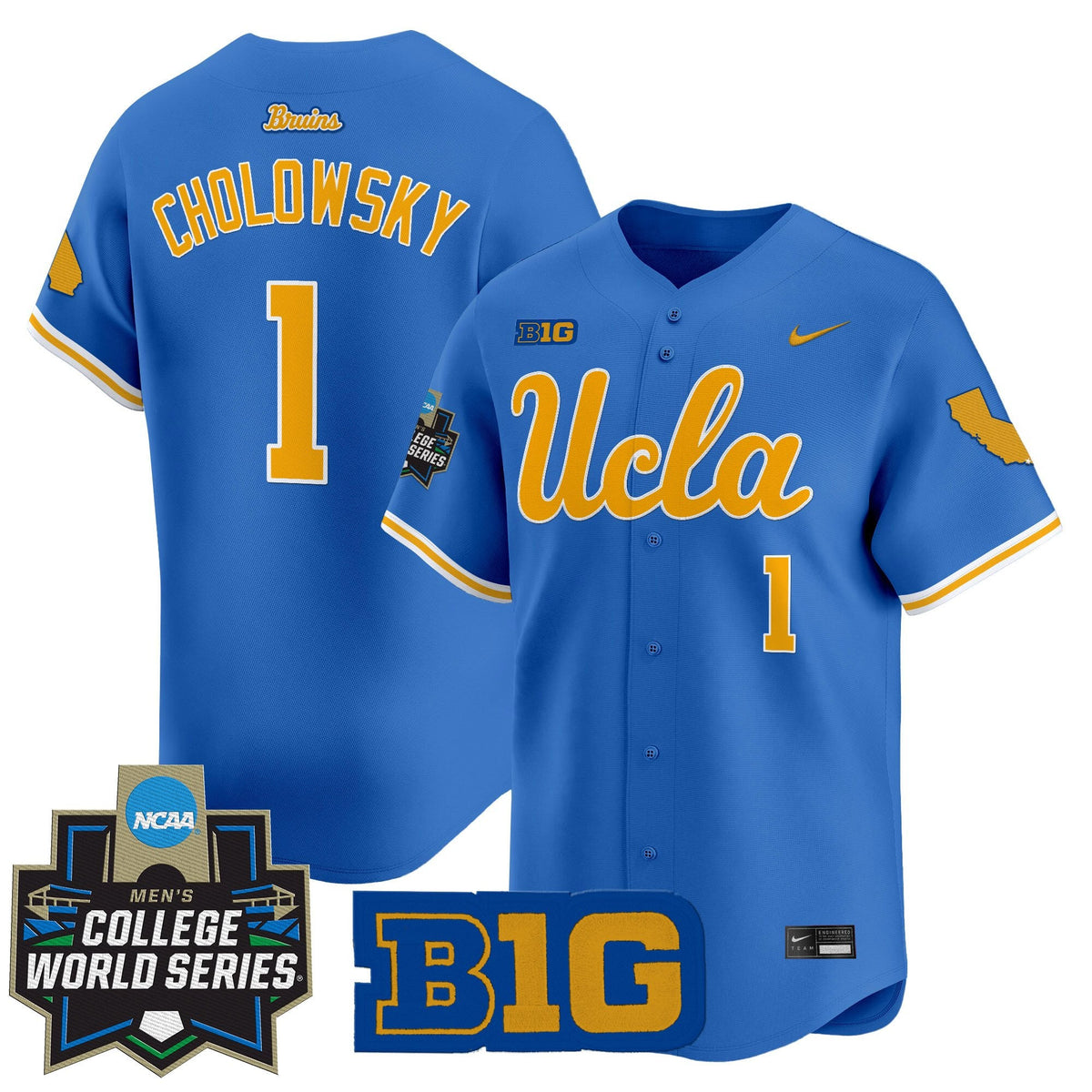 Men's UCLA Bruins 2025 World Series Vapor Premier Limited Jersey - All Stitched - image 1