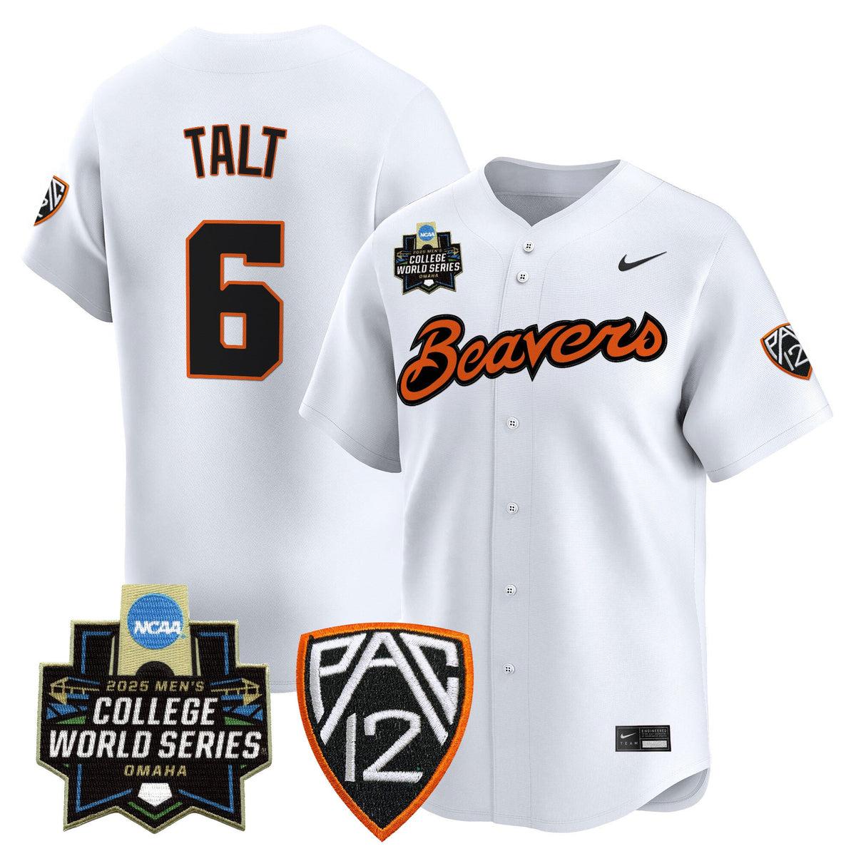 Men's Oregon State Beavers 2025 World Series Vapor Premier Limited Jersey - All Stitched - image 3