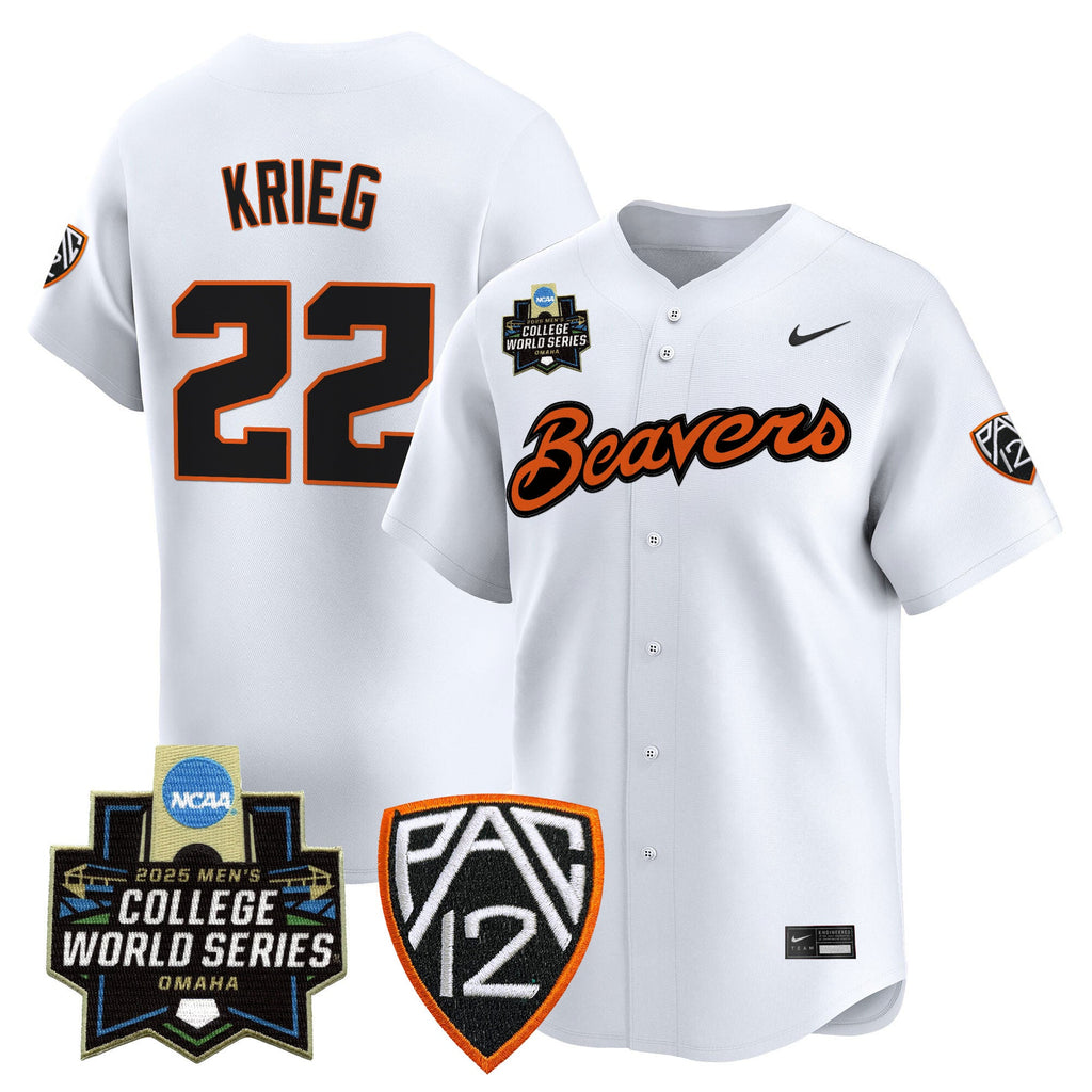 Men's Oregon State Beavers 2025 World Series Vapor Premier Limited Jersey - All Stitched - image 10