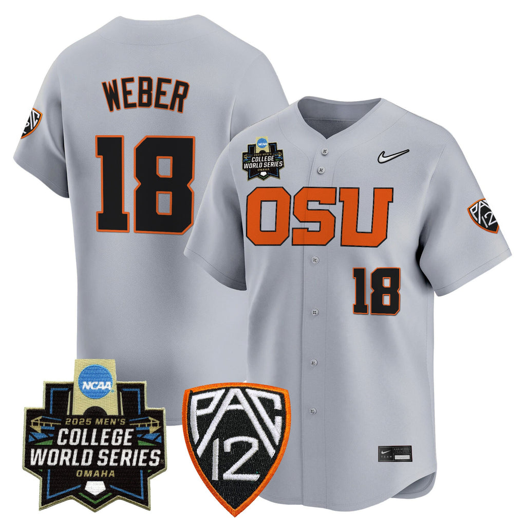 Men's Oregon State Beavers 2025 World Series Vapor Premier Limited Jersey - All Stitched - image 24