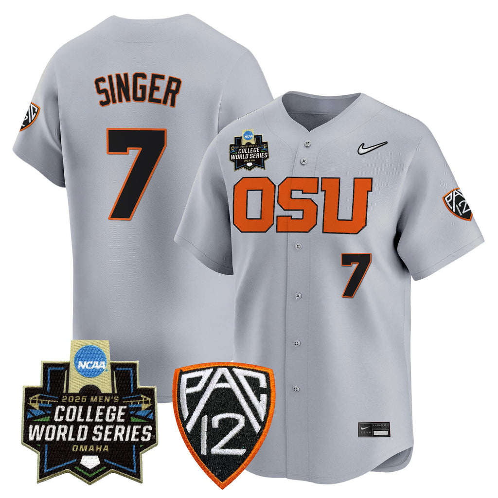 Men's Oregon State Beavers 2025 World Series Vapor Premier Limited Jersey - All Stitched - image 26