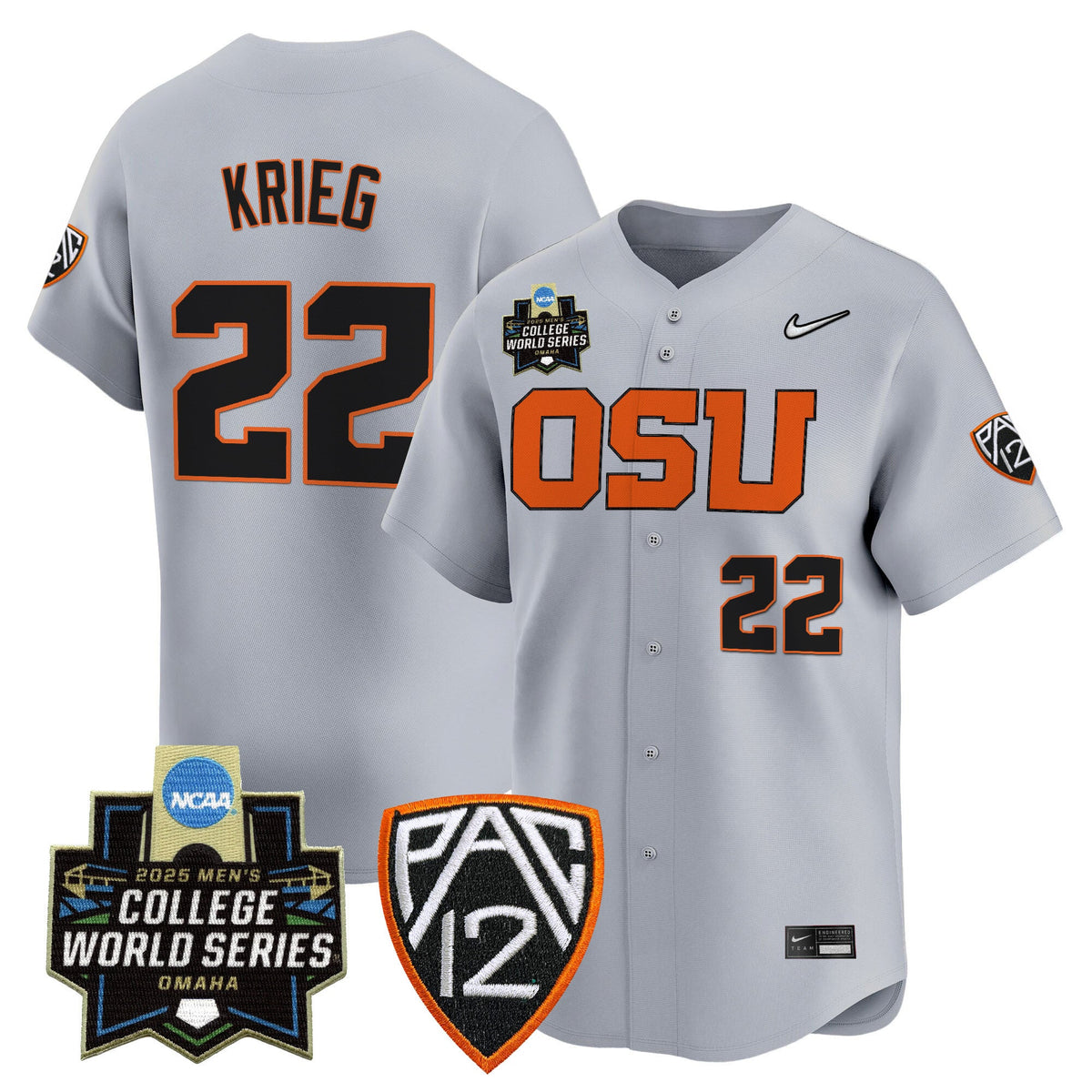 Youth's Oregon State Beavers 2025 World Series Vapor Premier Limited Jersey - All Stitched - image 29