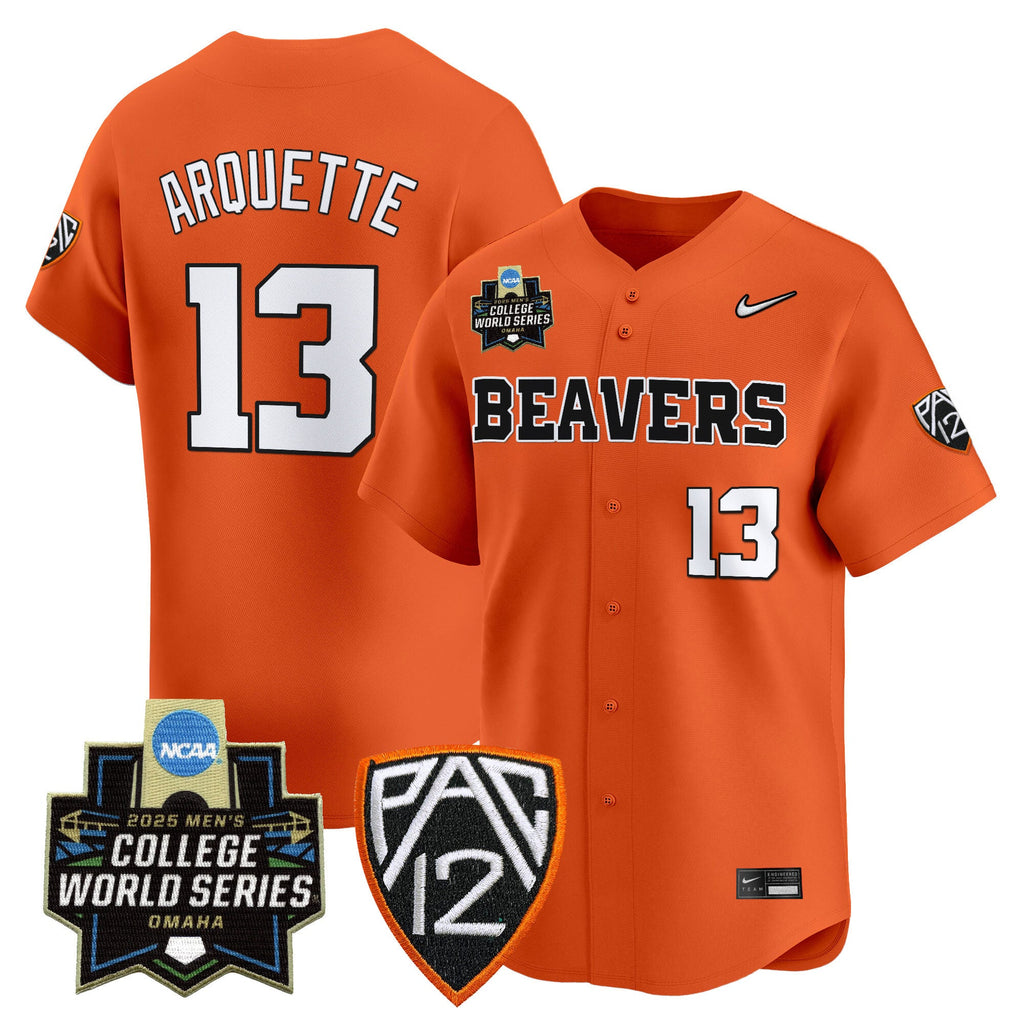 Men's Oregon State Beavers 2025 World Series Vapor Premier Limited Jersey - All Stitched - image 31