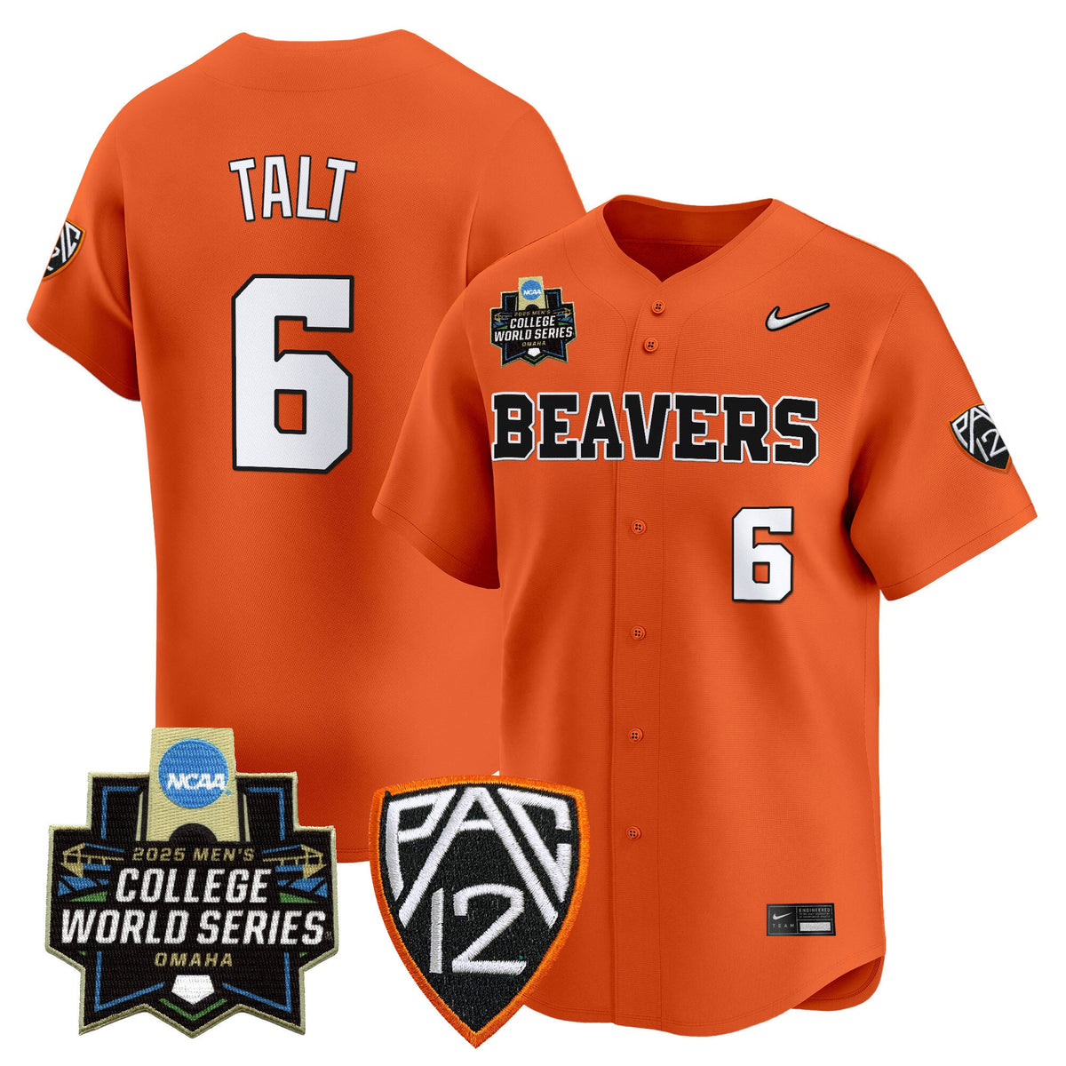 Women's Oregon State Beavers 2025 World Series Vapor Premier Limited Jersey - All Stitched - image 32