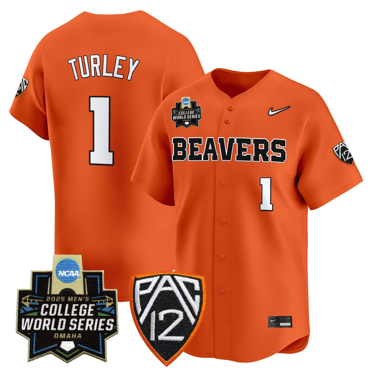 Men's Oregon State Beavers 2025 World Series Vapor Premier Limited Jersey - All Stitched - image 33