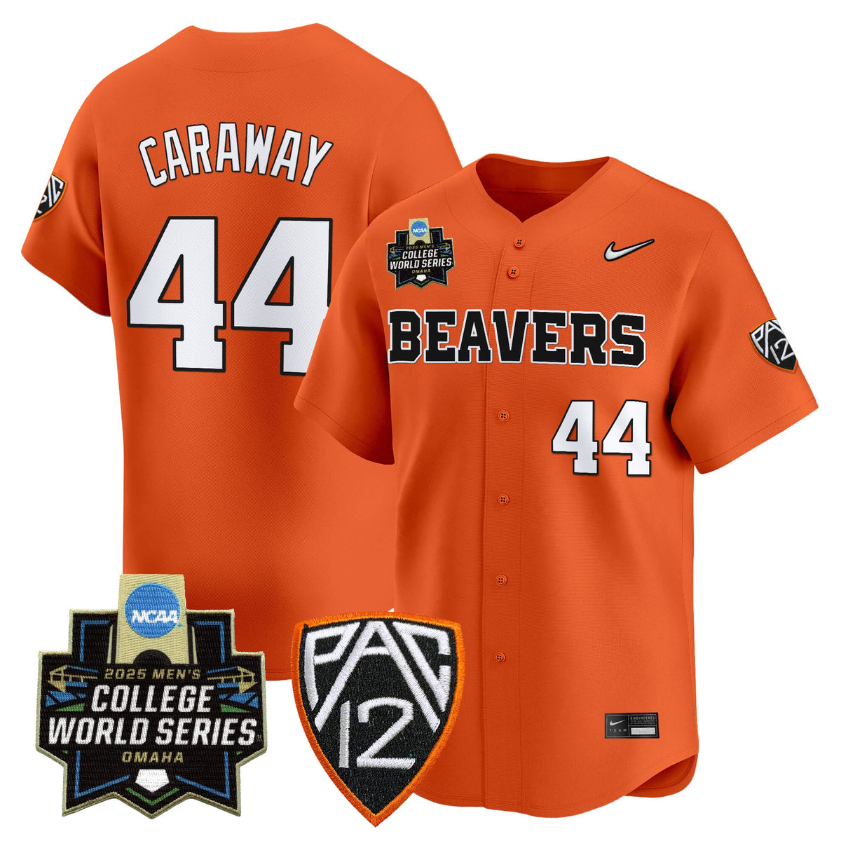 Men's Oregon State Beavers 2025 World Series Vapor Premier Limited Jersey - All Stitched - image 35