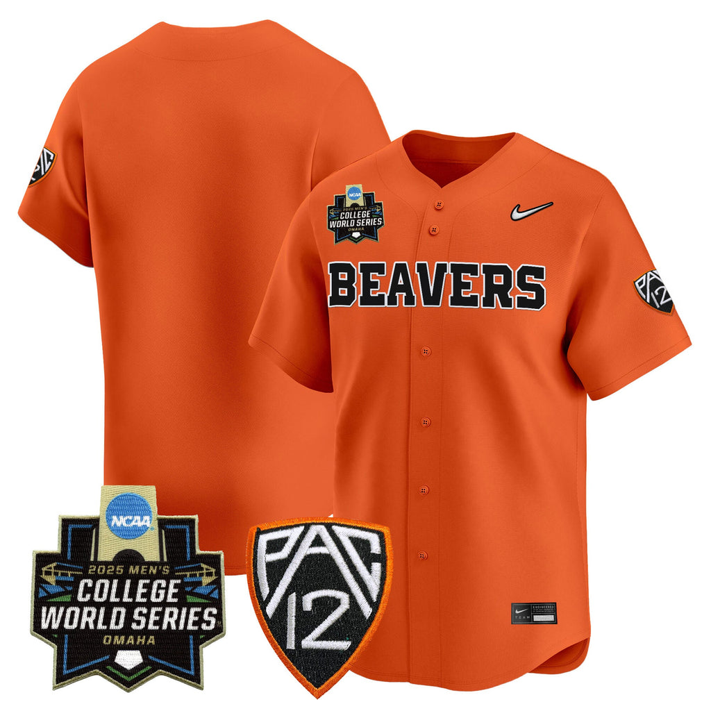 Men's Oregon State Beavers 2025 World Series Vapor Premier Limited Jersey - All Stitched - image 40