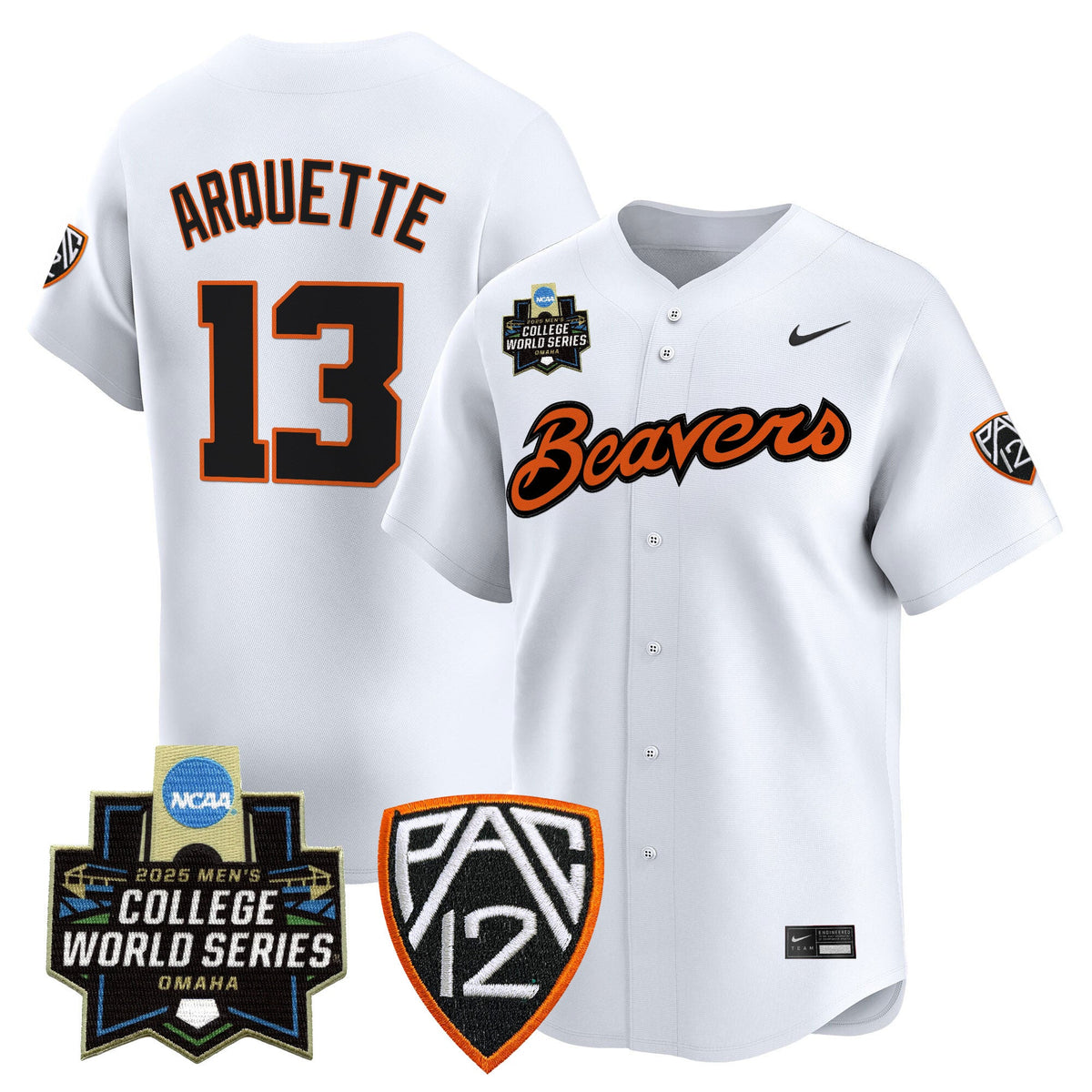 Women's Oregon State Beavers 2025 World Series Vapor Premier Limited Jersey - All Stitched - image 2
