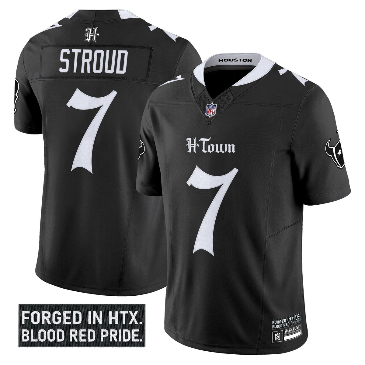 HOU 'Gothic Lone Star Shadows Edition' Vapor Limited Jersey - image 4