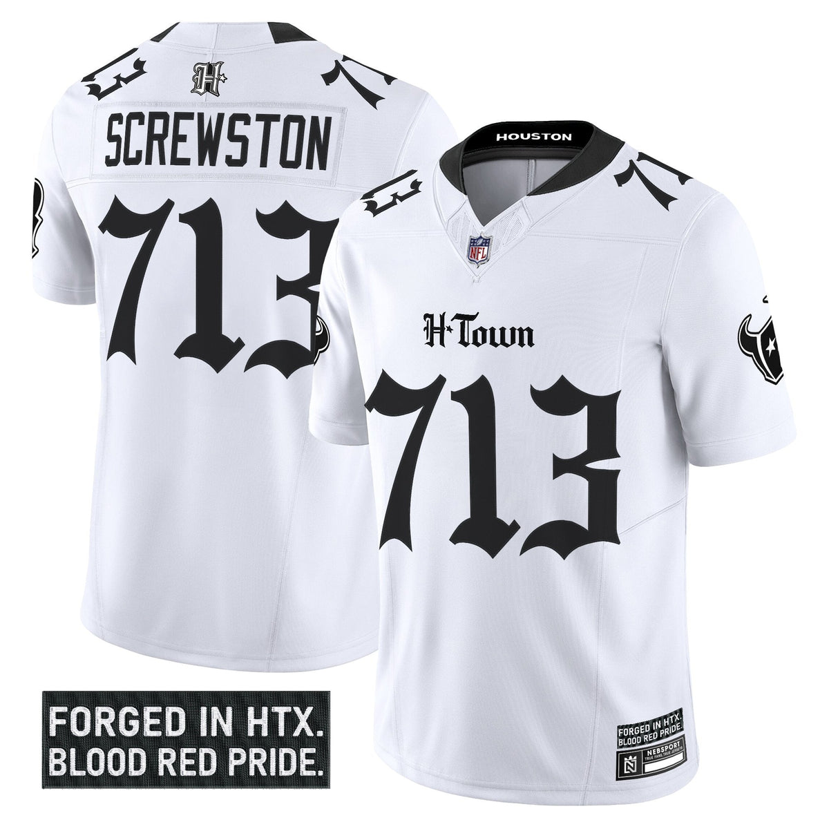 HOU 'Gothic Lone Star Shadows Edition' Vapor Limited Jersey - image 12