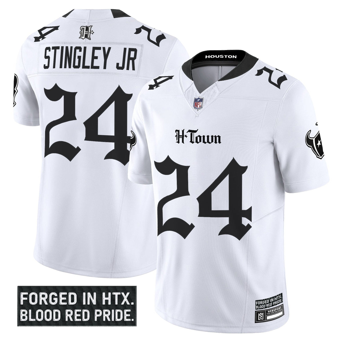 HOU 'Gothic Lone Star Shadows Edition' Vapor Limited Jersey - image 16