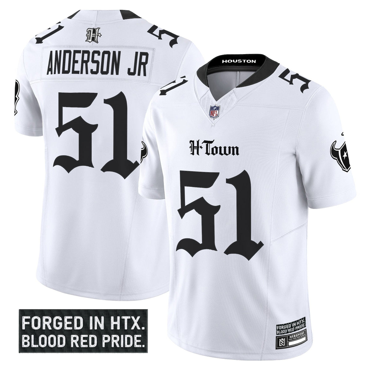HOU 'Gothic Lone Star Shadows Edition' Vapor Limited Jersey - image 17