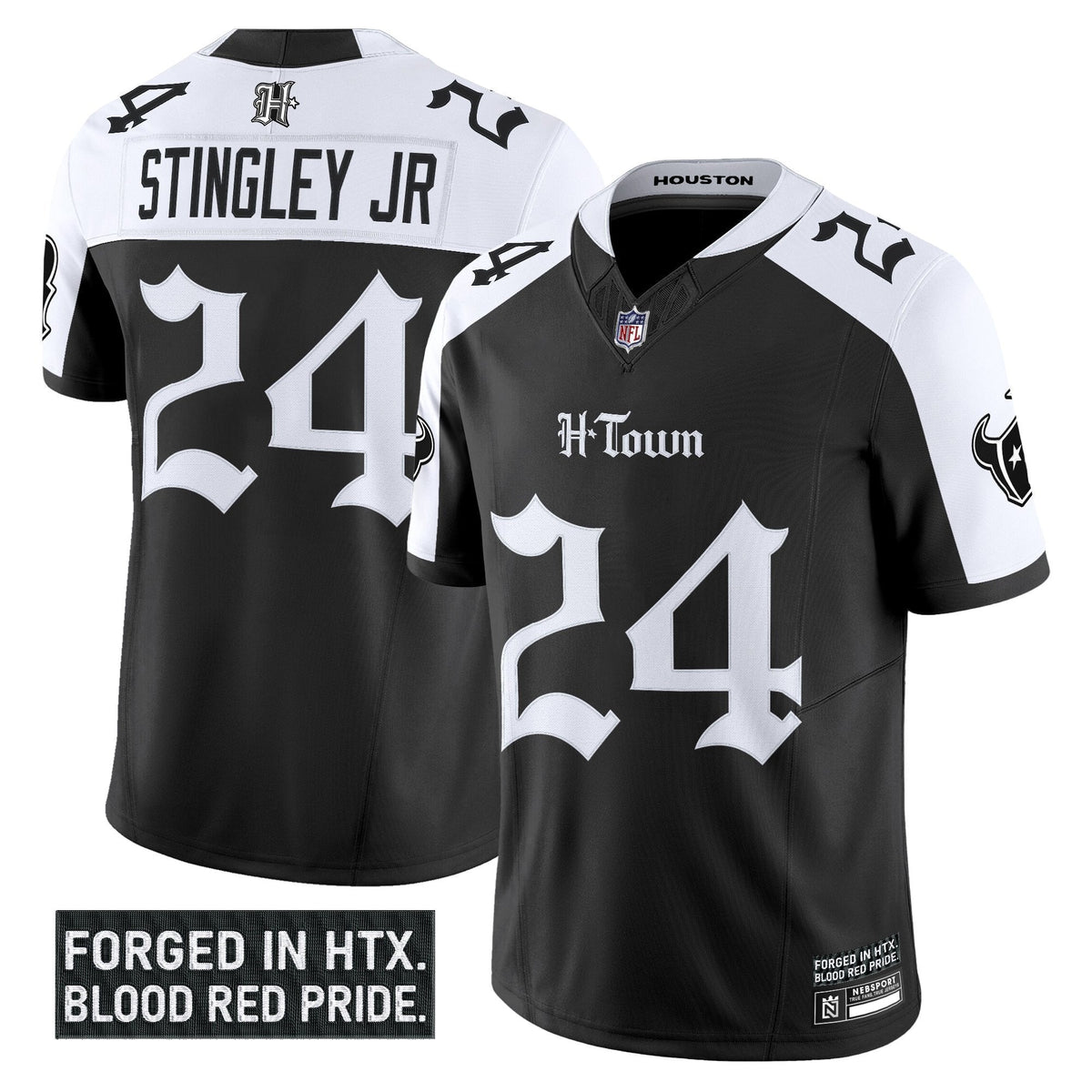 HOU 'Gothic Lone Star Shadows Edition' Vapor Limited Jersey - image 25