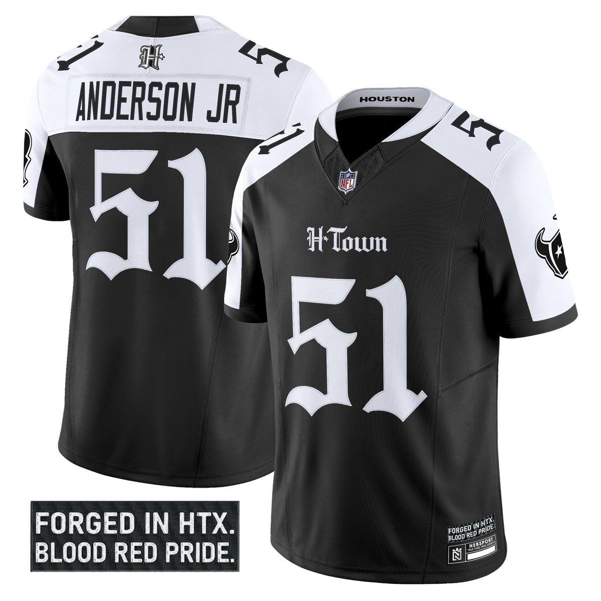 HOU 'Gothic Lone Star Shadows Edition' Vapor Limited Jersey - image 26