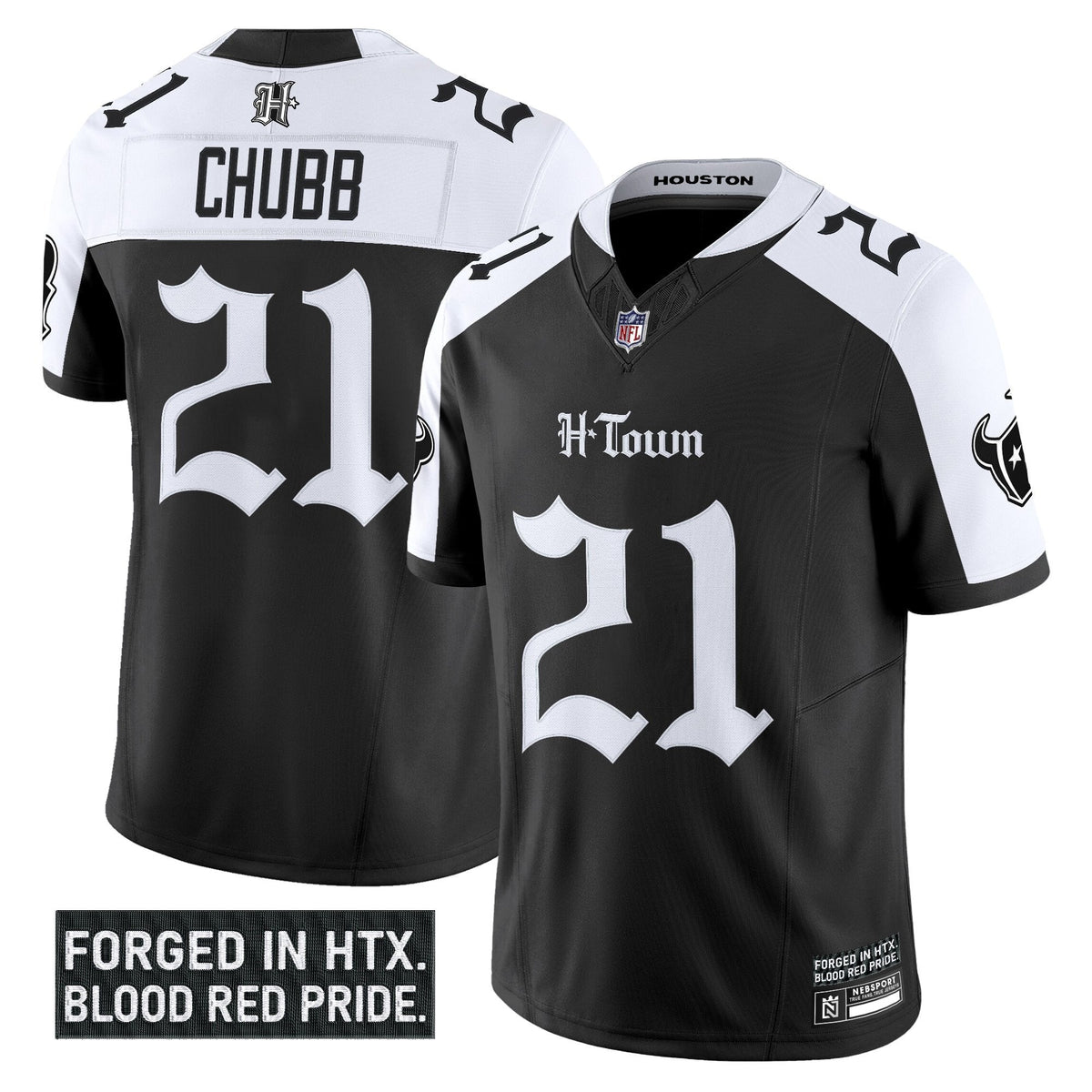 HOU 'Gothic Lone Star Shadows Edition' Vapor Limited Jersey - image 27