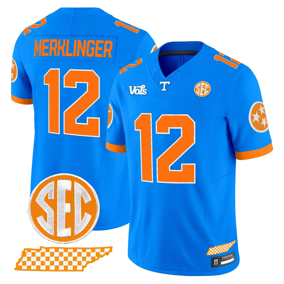 Tennessee Volunteers 'Blue Blaze Edition' Vapor Limited Jersey - All Stitched - image 1