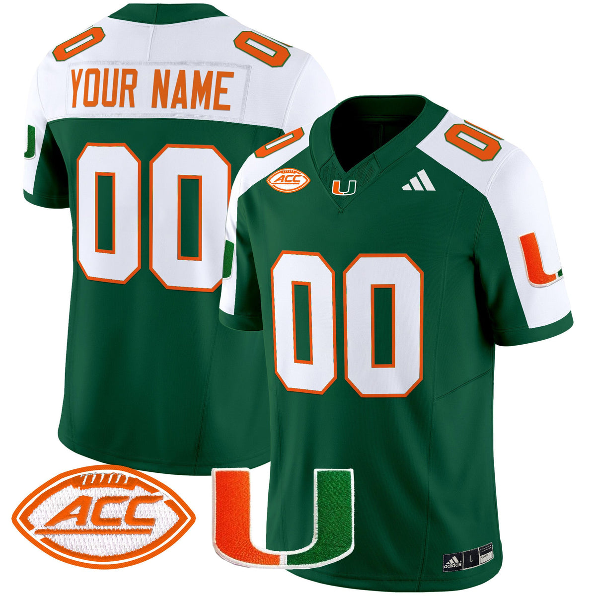 Miami Hurricanes 2025 Vapor Limited Custom Jersey - All Stitched - image 2