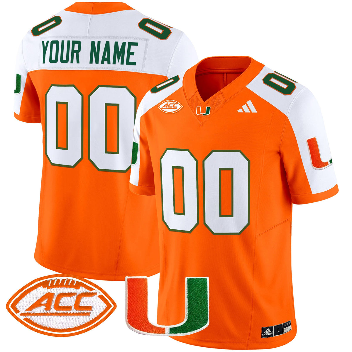 Miami Hurricanes 2025 Vapor Limited Custom Jersey - All Stitched - image 1