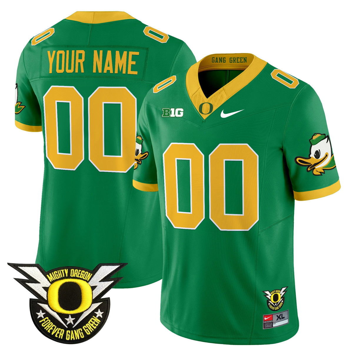 Oregon Ducks 2025 Vapor Limited Custom Jersey V2 - All Stitched - image 2