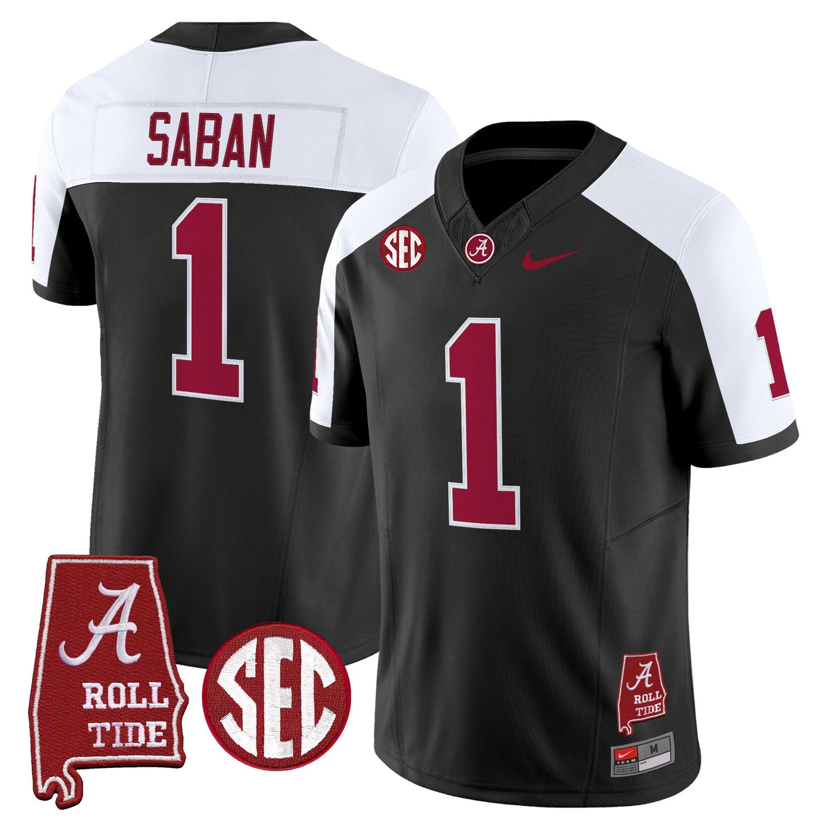 Men's Alabama Crimson Tide Throwback Vapor Limited Jersey - Alabama Map - All Stitched - image 7