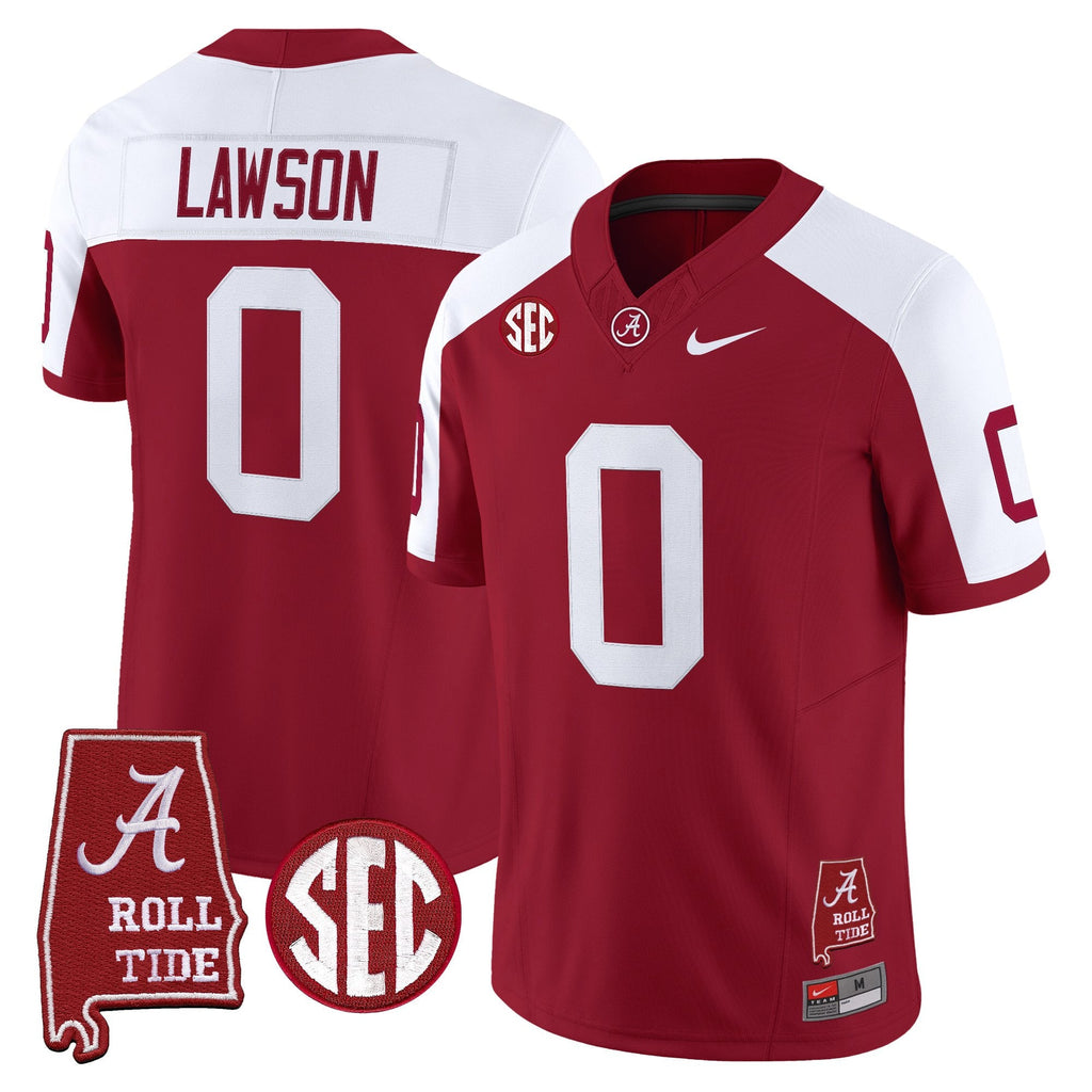 Men's Alabama Crimson Tide Throwback Vapor Limited Jersey - Alabama Map - All Stitched - image 13
