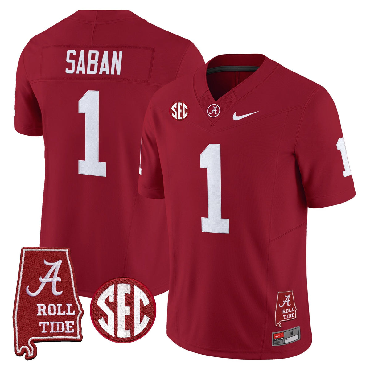 Men's Alabama Crimson Tide Throwback Vapor Limited Jersey - Alabama Map - All Stitched - image 23