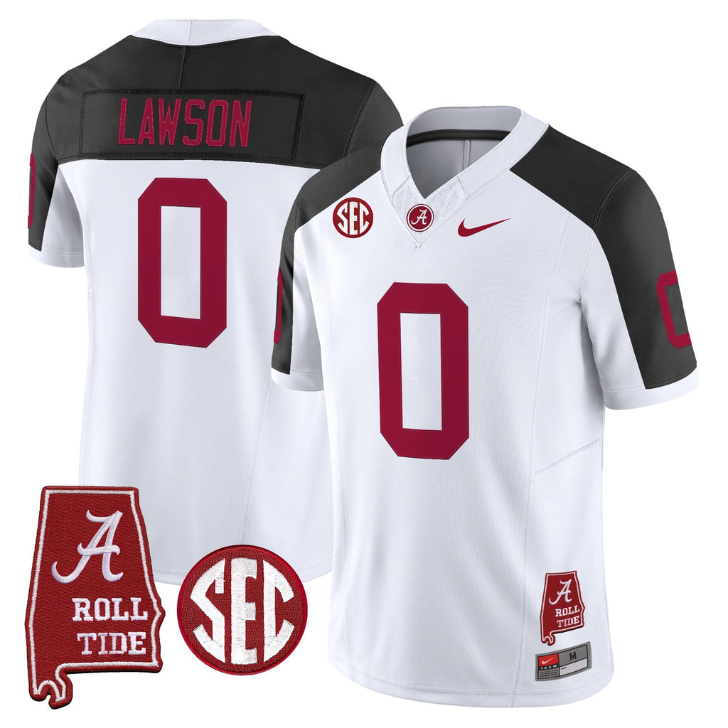 Men's Alabama Crimson Tide Throwback Vapor Limited Jersey - Alabama Map - All Stitched - image 45
