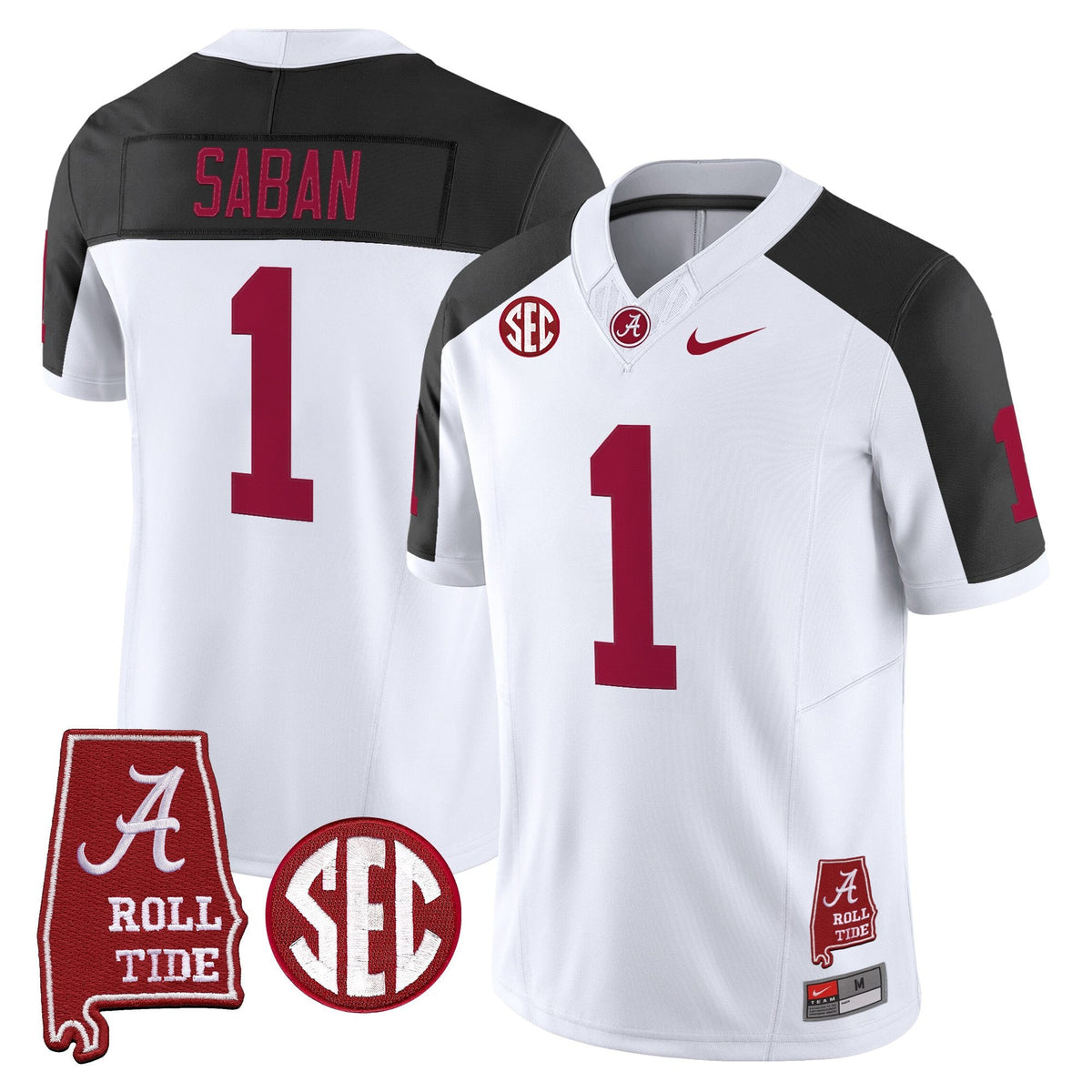 Men's Alabama Crimson Tide Throwback Vapor Limited Jersey - Alabama Map - All Stitched - image 47