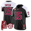 Men's Alabama Crimson Tide Throwback Vapor Limited Jersey - Alabama Map - All Stitched - image 1