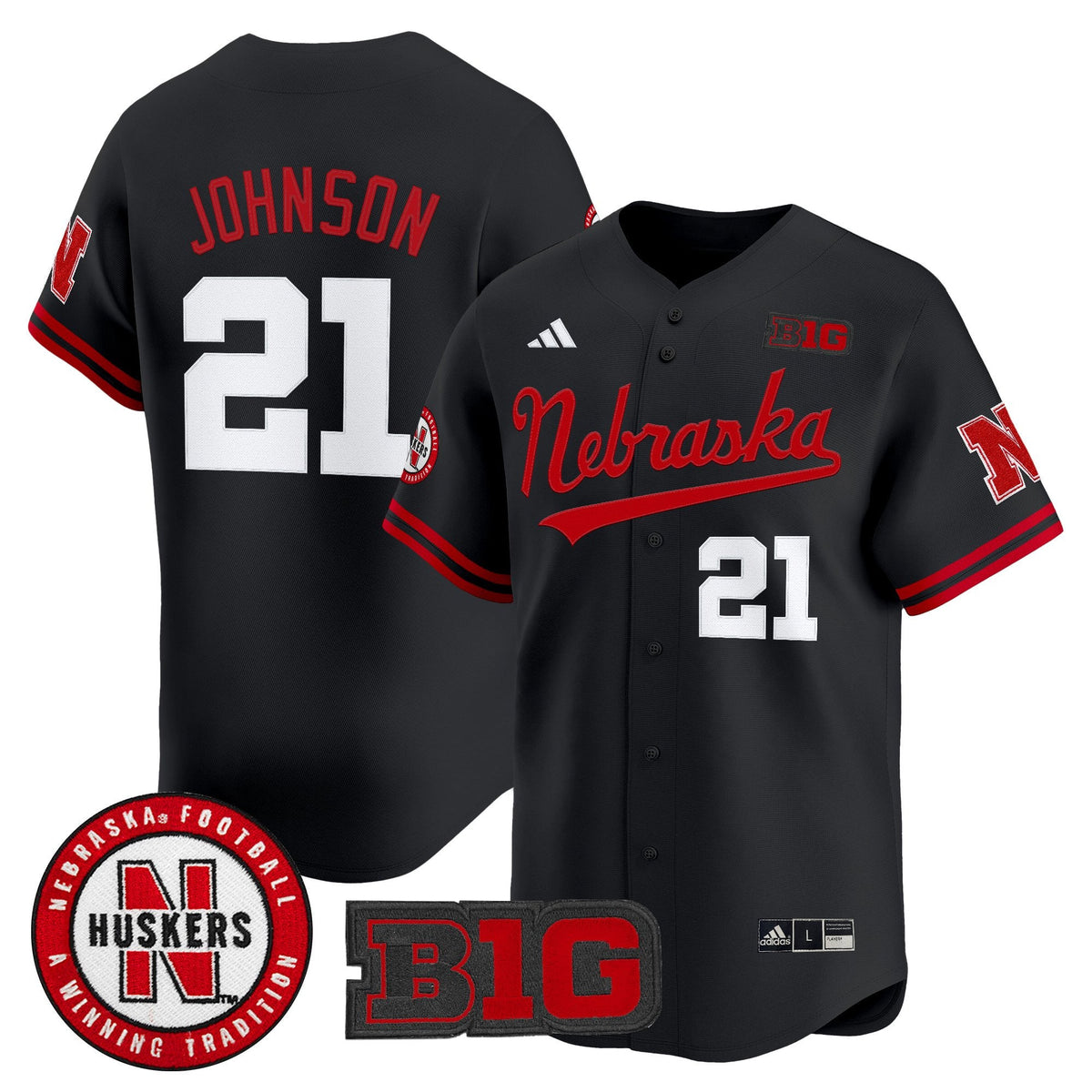 Men's Nebraska Cornhuskers 2025 Vapor Baseball Jersey - All Stitched - image 3