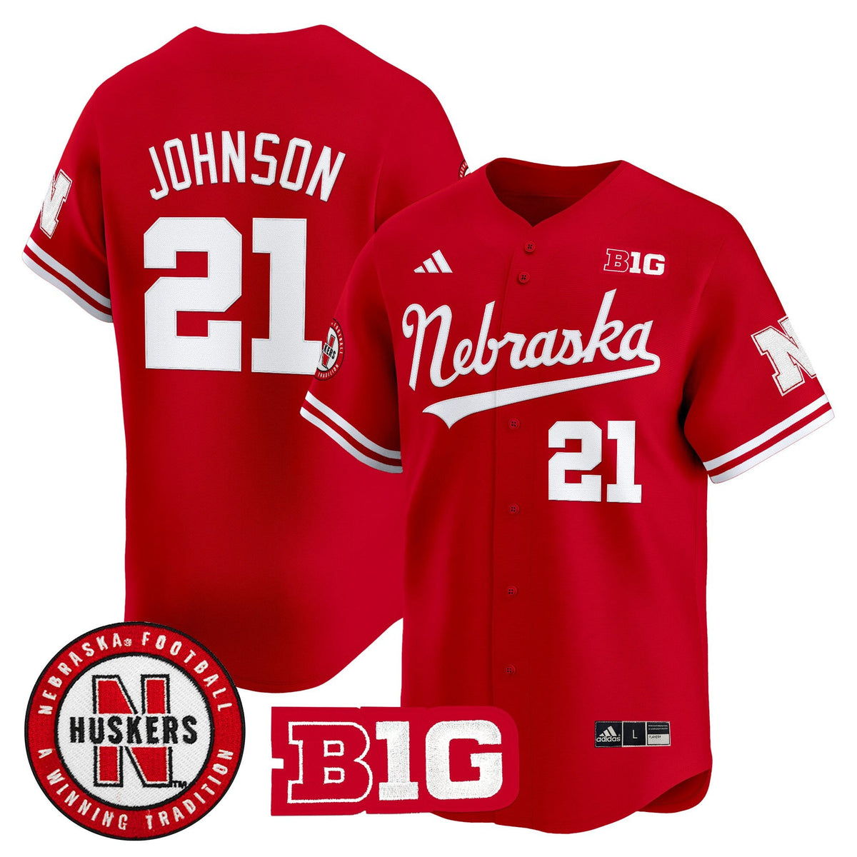 Men's Nebraska Cornhuskers 2025 Vapor Baseball Jersey - All Stitched - image 9