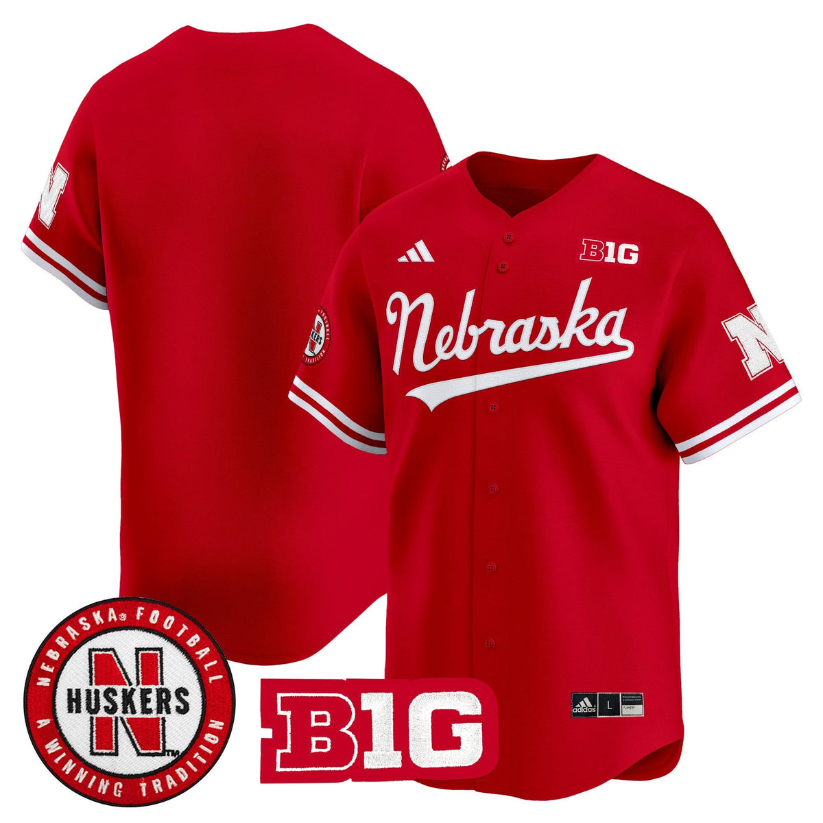 Men's Nebraska Cornhuskers 2025 Vapor Baseball Jersey - All Stitched - image 12