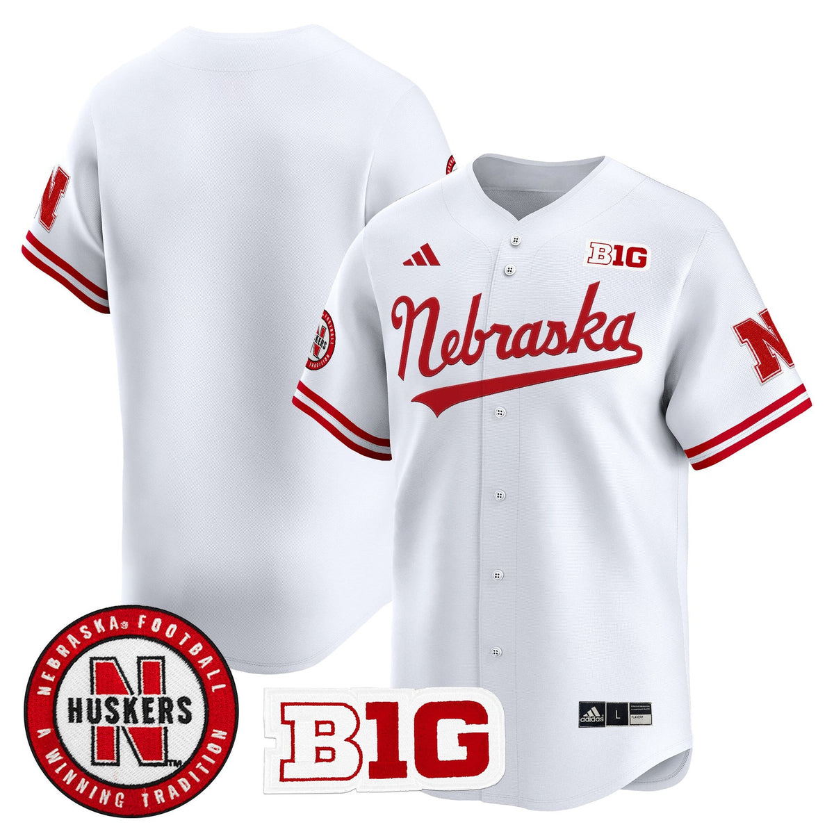 Men's Nebraska Cornhuskers 2025 Vapor Baseball Jersey - All Stitched - image 18