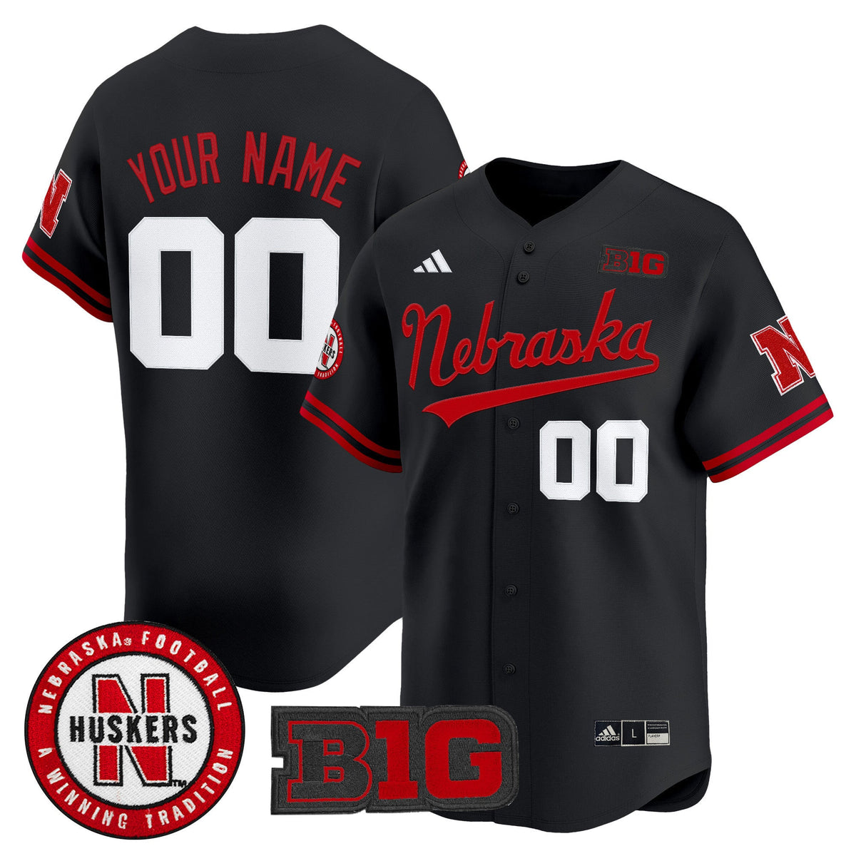 Nebraska Cornhuskers 2025 Vapor Baseball Custom Jersey - All Stitched - image 3